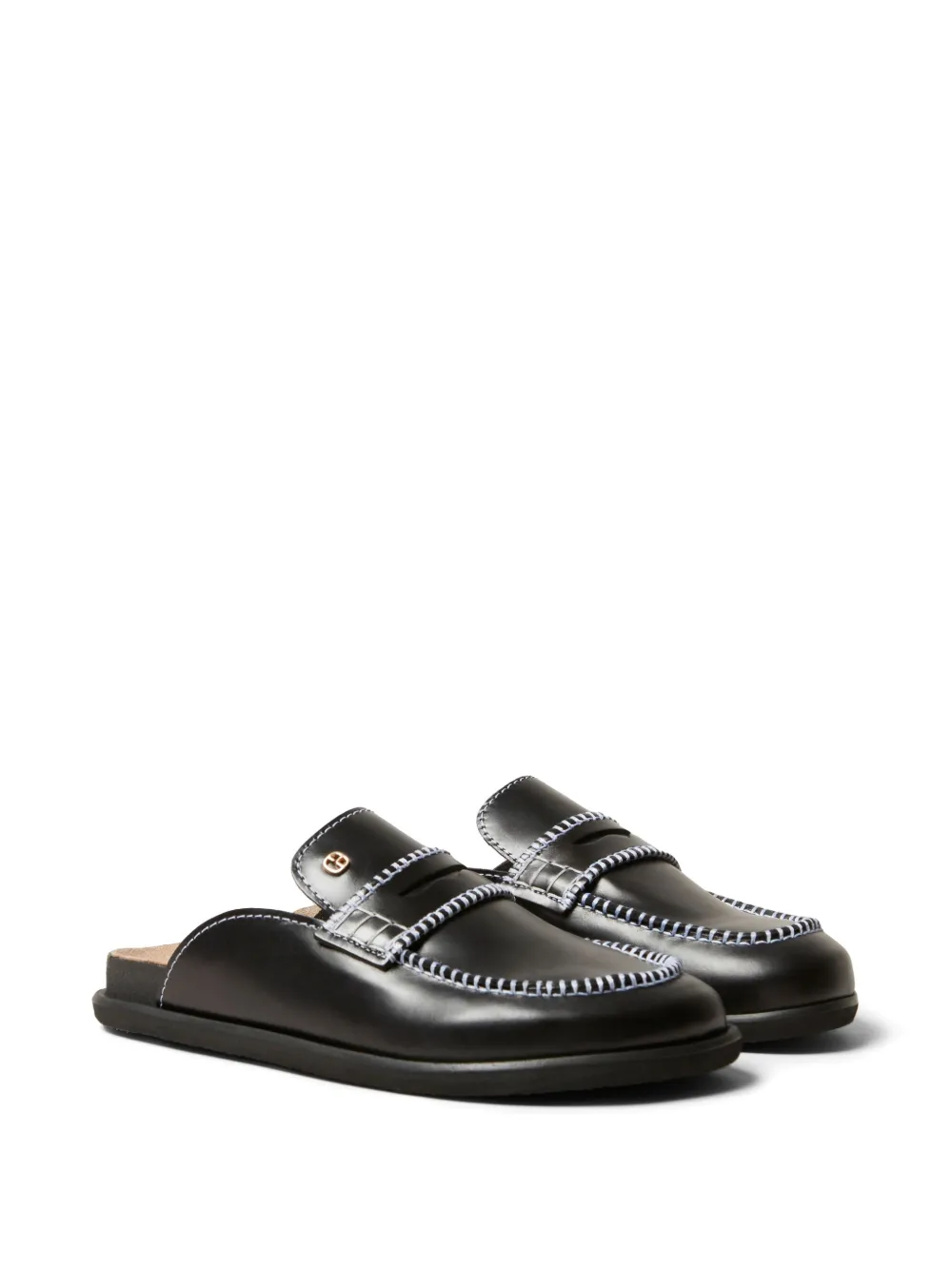 Claudie Pierlot leather mules - Zwart