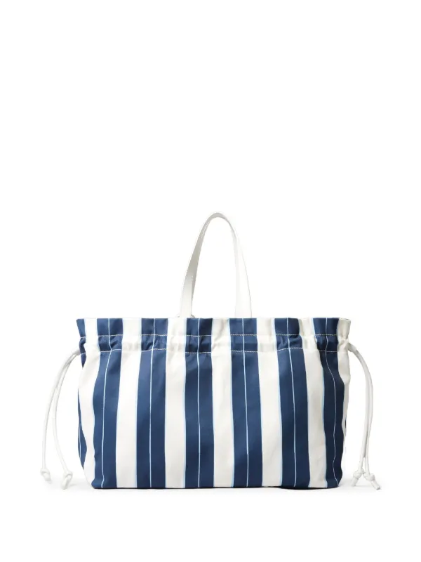 Claudie Pierlot Striped Tote Bag Blue FARFETCH IN