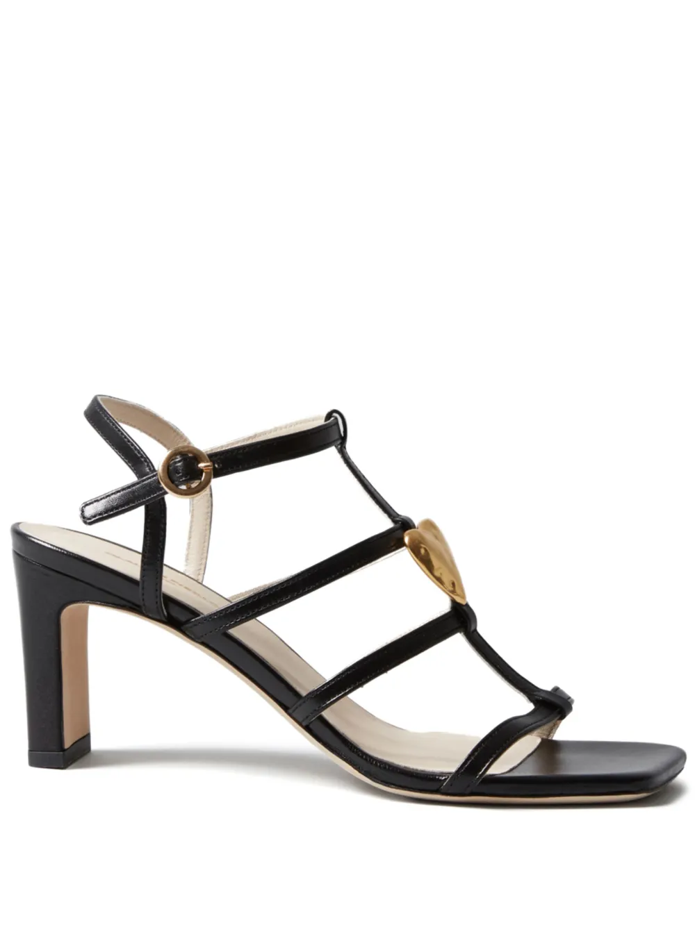 Claudie Pierlot heart-detail sandals Black