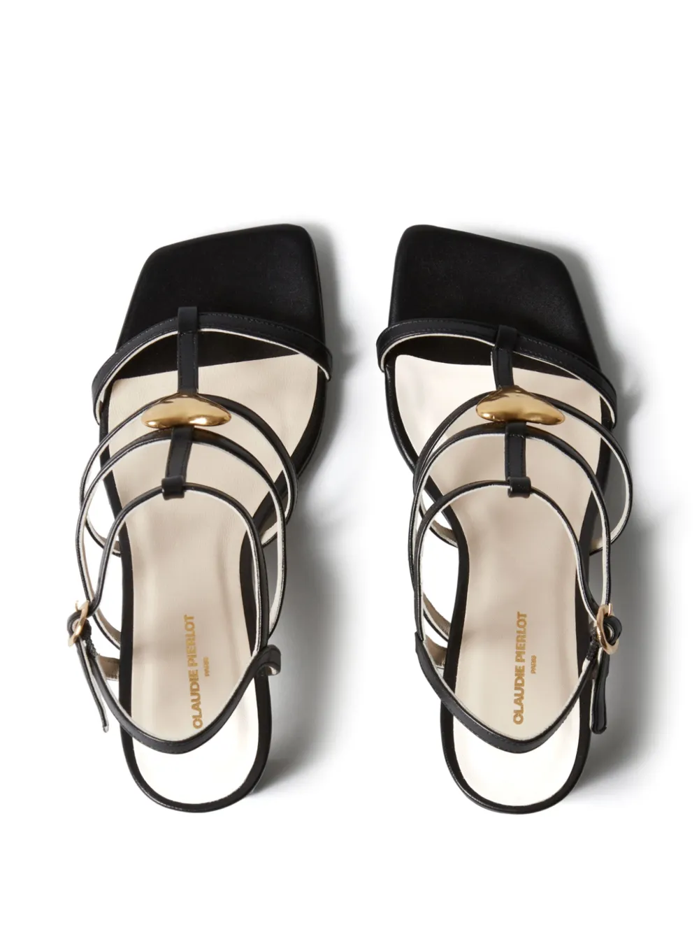 Claudie Pierlot heart-detail sandals Black