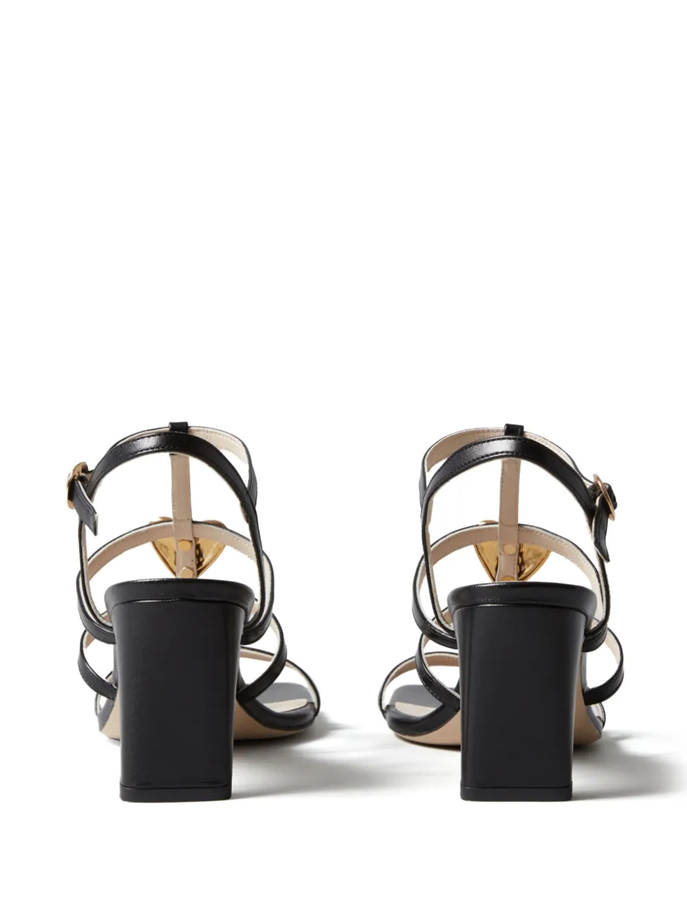 Claudie Pierlot heart-detail sandals Black