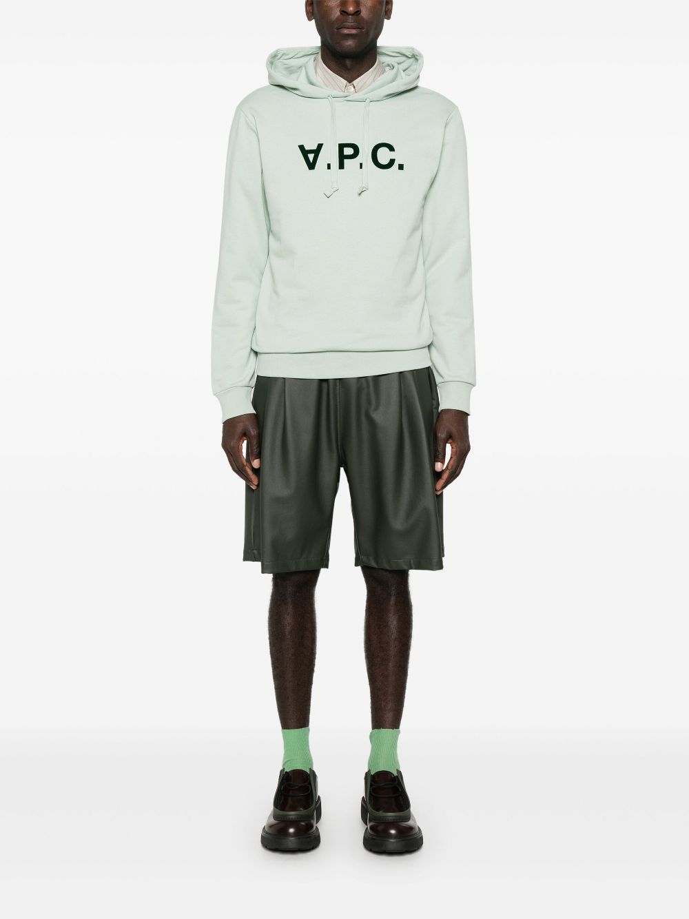 A.P.C. Hoodie met logo - Groen