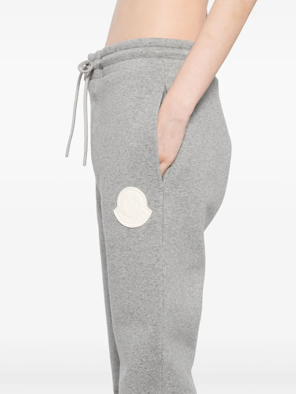 Moncler Katoenen trainingsbroek Grijs