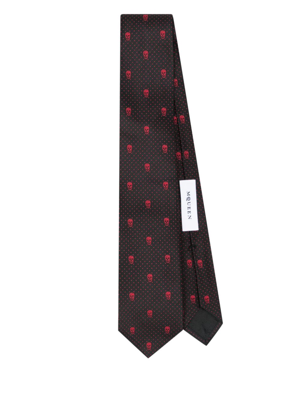 Alexander McQueen polka-dot tie - Black