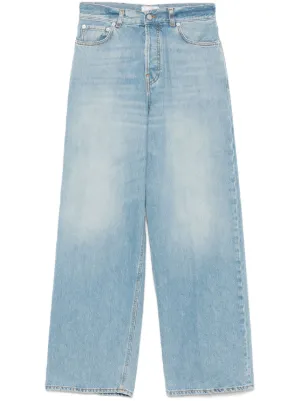 MM6 Maison Margiela ミッドライズ クロップドジーンズ | ブルー MM6 Maison Margiela ミッドライズ クロップドジーンズ | ブルー
