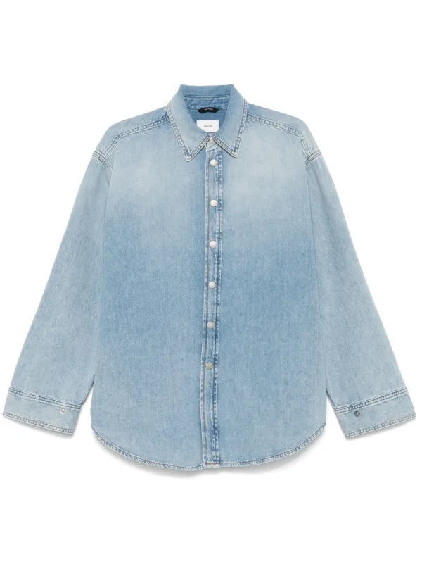 Tシャツ・カットソー HAIKURE SS25 NEW OFELIA DENIM SHIRT (HEW06080DF161 L0877) Haikure New Ofelia Denim Shirt | Blue | FARFETCH
