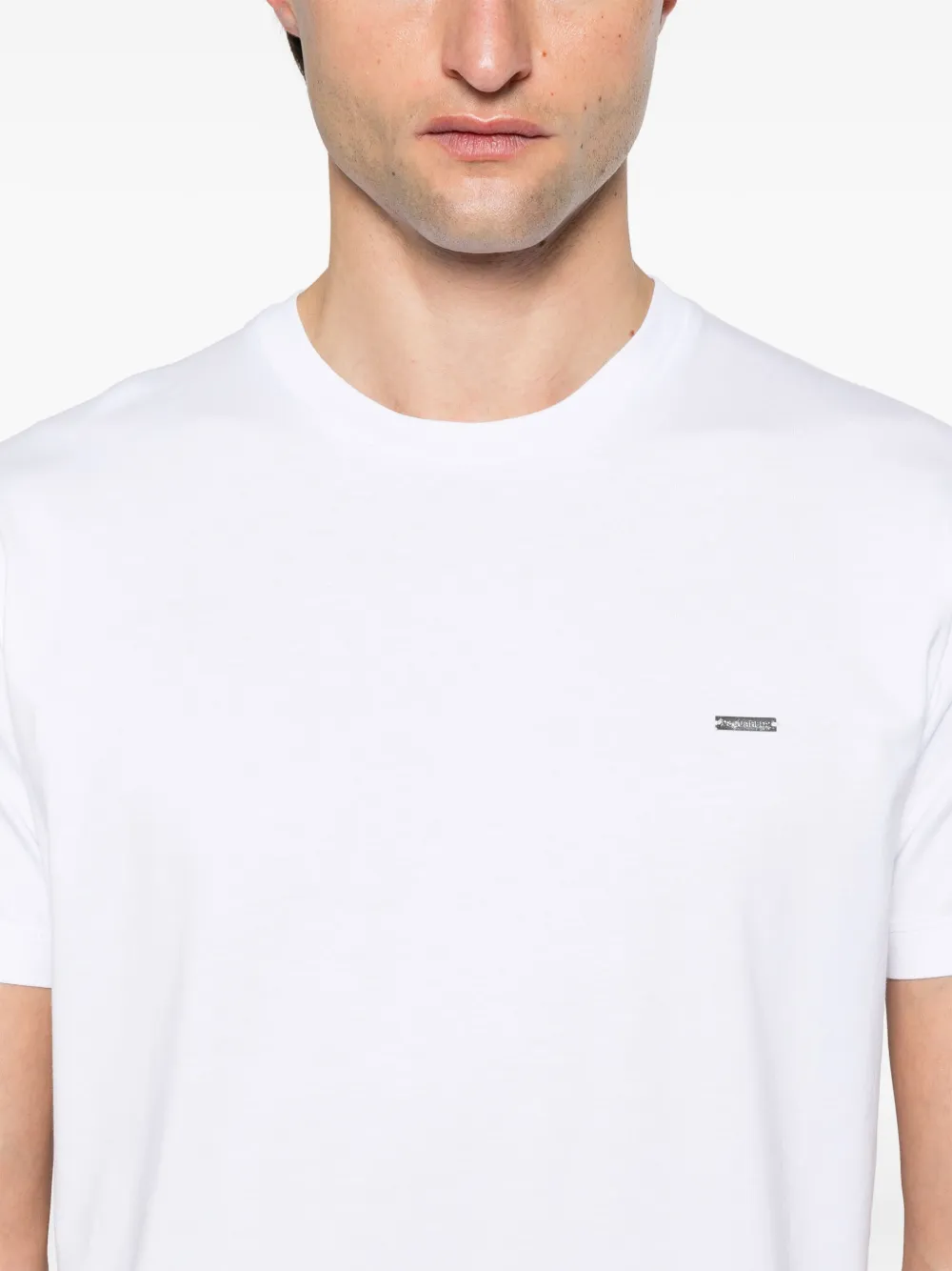 DSQUARED2 T-shirt met logoplakkaat Wit