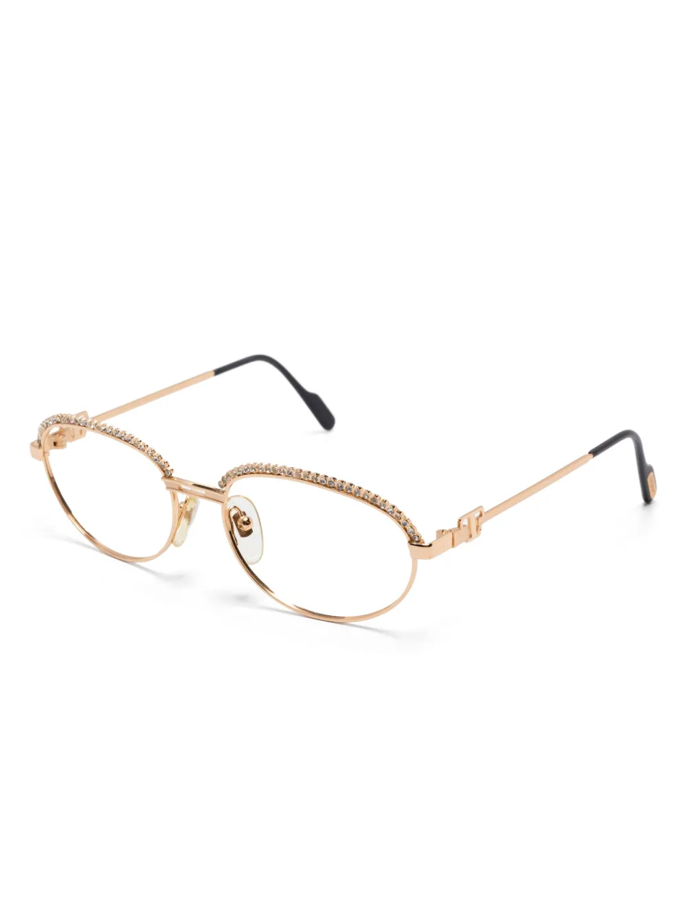 Tiffany & Co. Pre-Owned lunettes de vue ornées de cristaux | Homme | Image 2