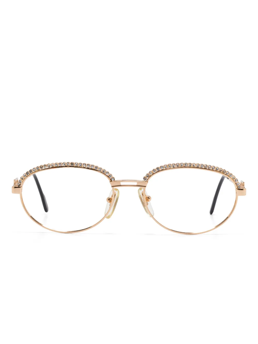 Tiffany & Co. Pre-Owned lunettes de vue ornées de cristaux | or | Image 1