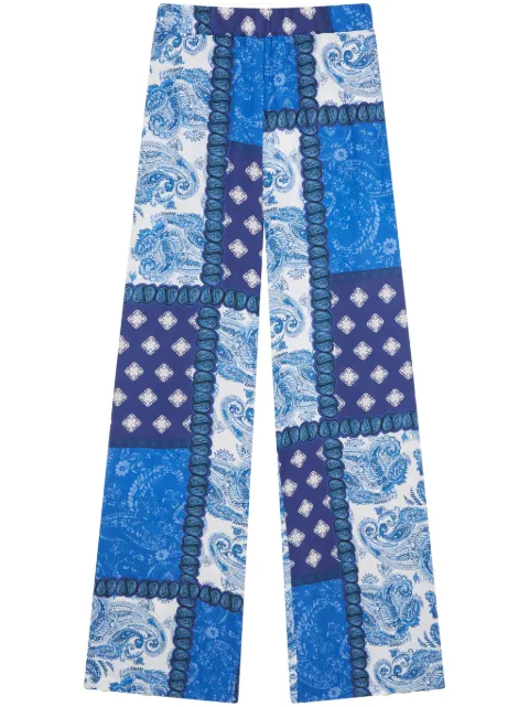 Donde Esteban pantalones con estampado patchwork