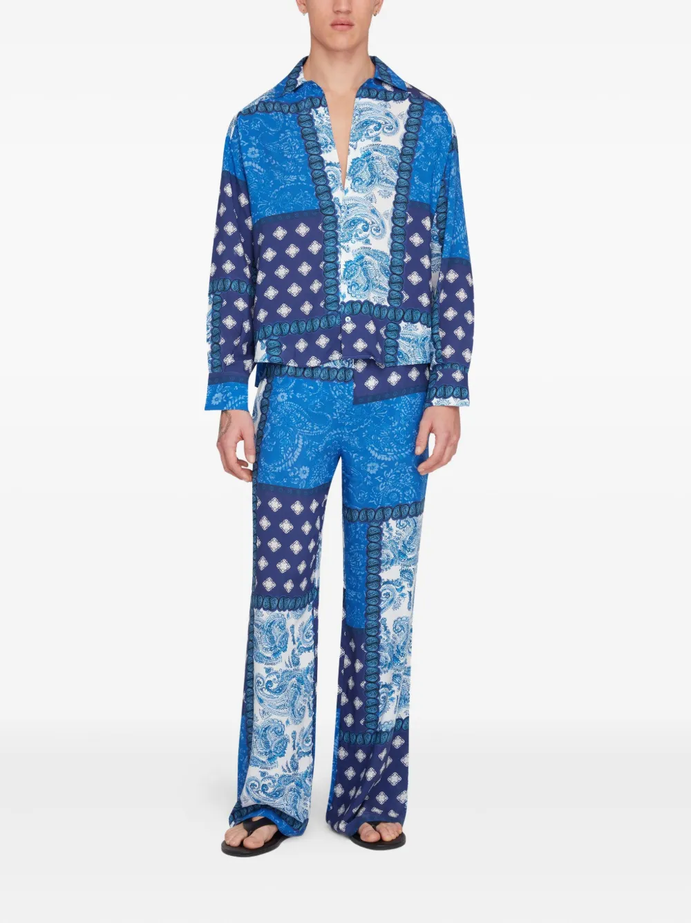 Donde Esteban patchwork-print trousers | Beach Cover-Ups | Image 2