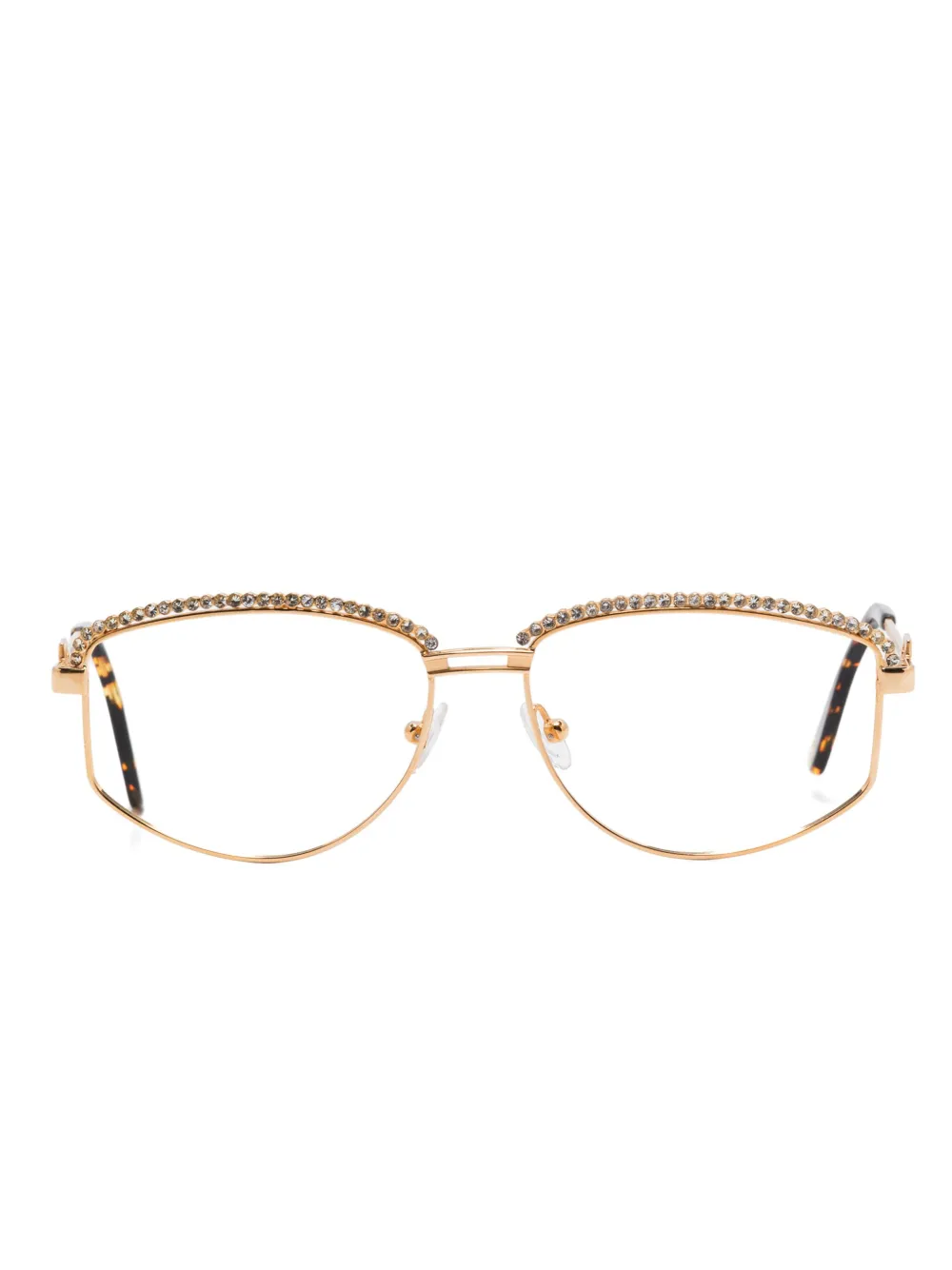 Tiffany & Co. Pre-Owned lunettes de vue à ornements strassés | or | Image 1