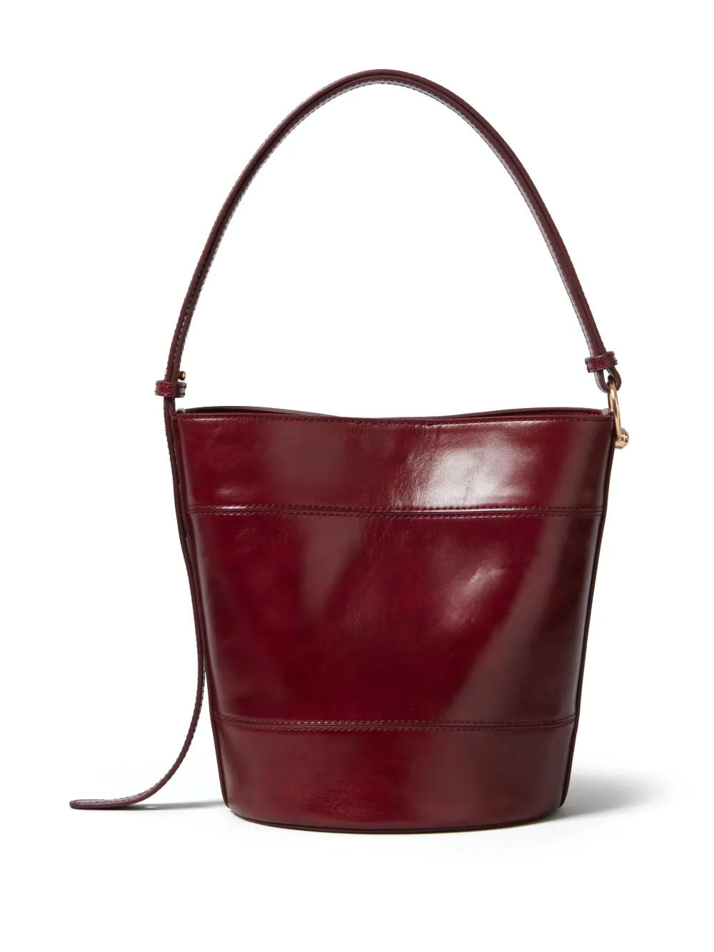 Claudie Pierlot Leren bucket-tas - Rood