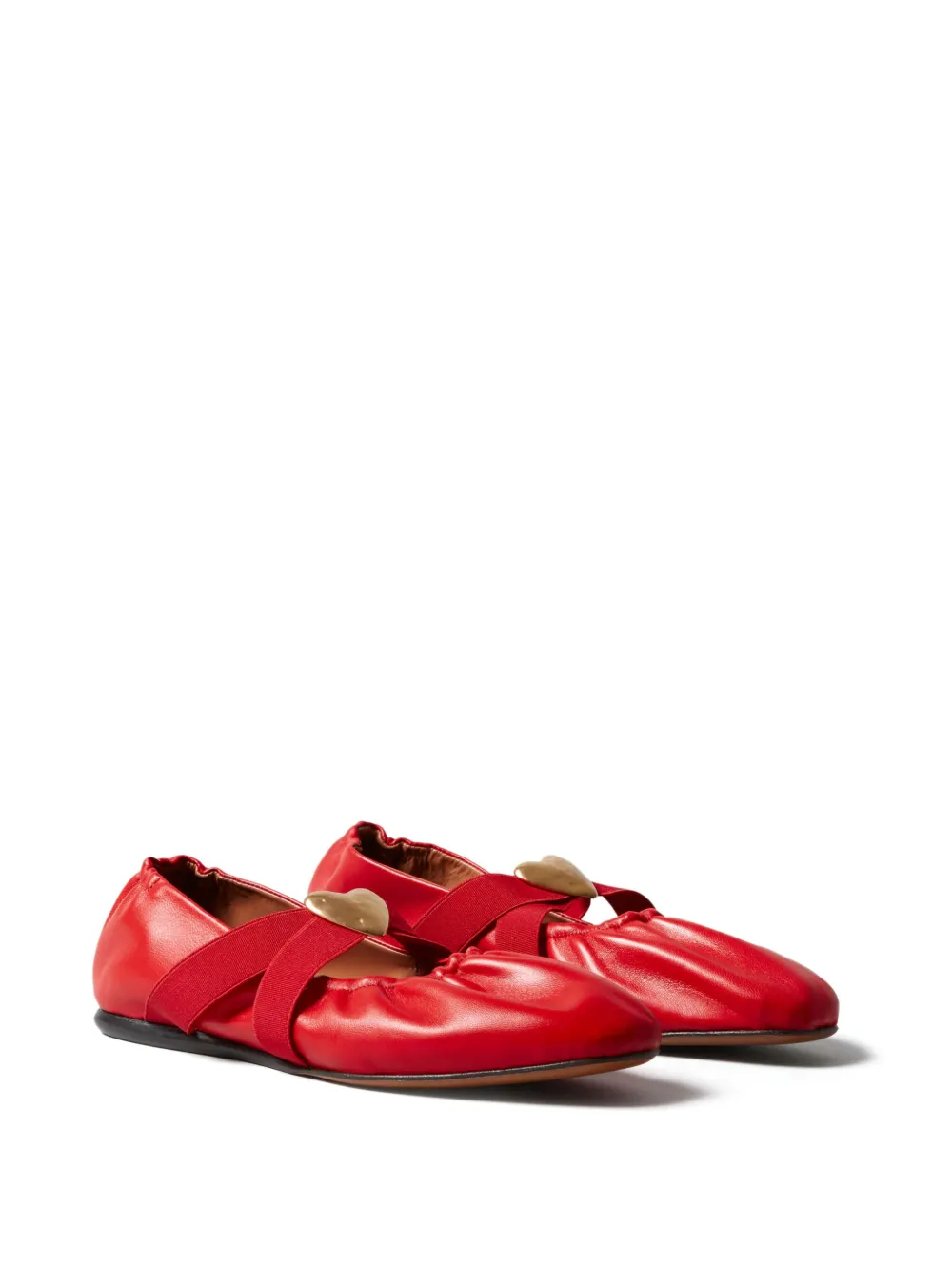 Claudie Pierlot ruched ballerina shoes - Rood