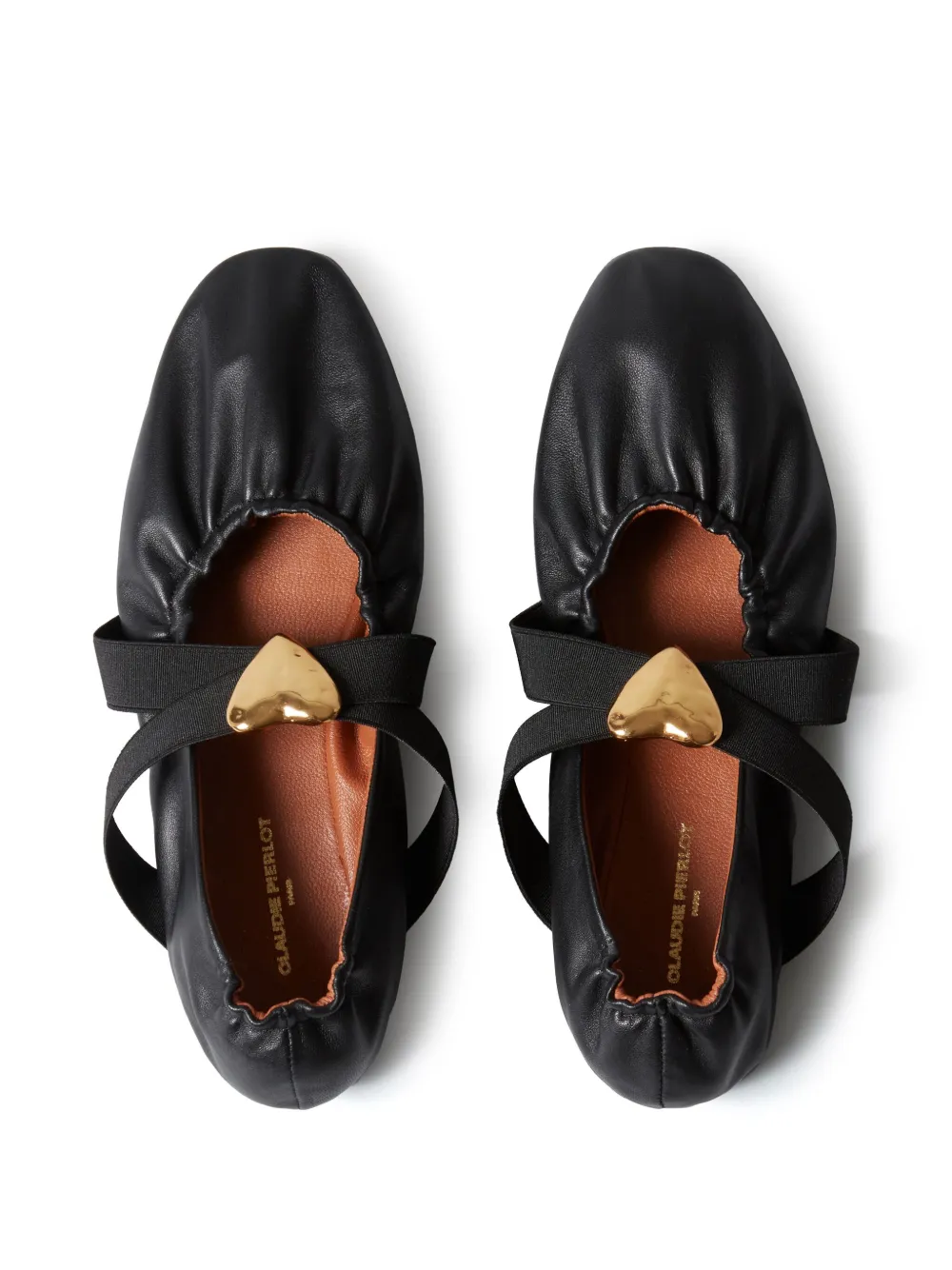 Claudie Pierlot leather ballet flats Black