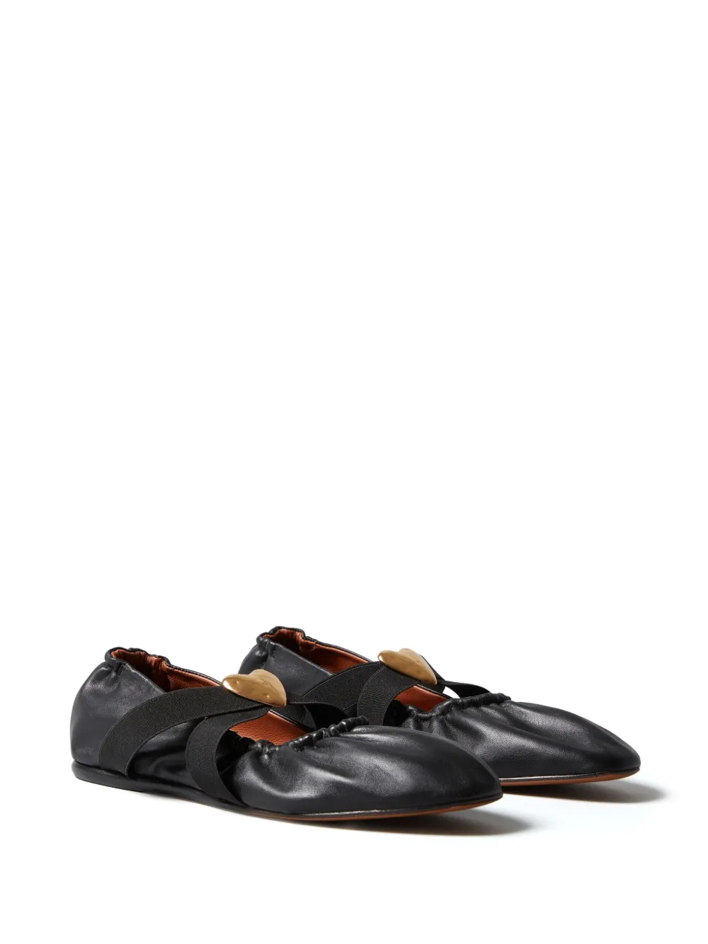 Claudie Pierlot leather ballet flats Black