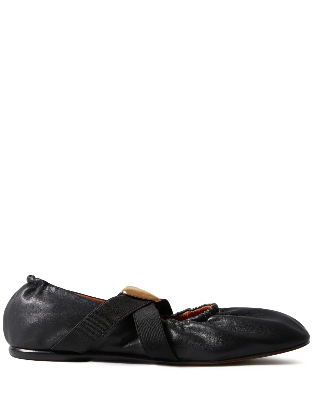 leather ballet flats