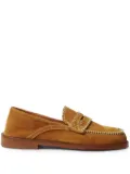 Claudie Pierlot monogram suede mules - Brown