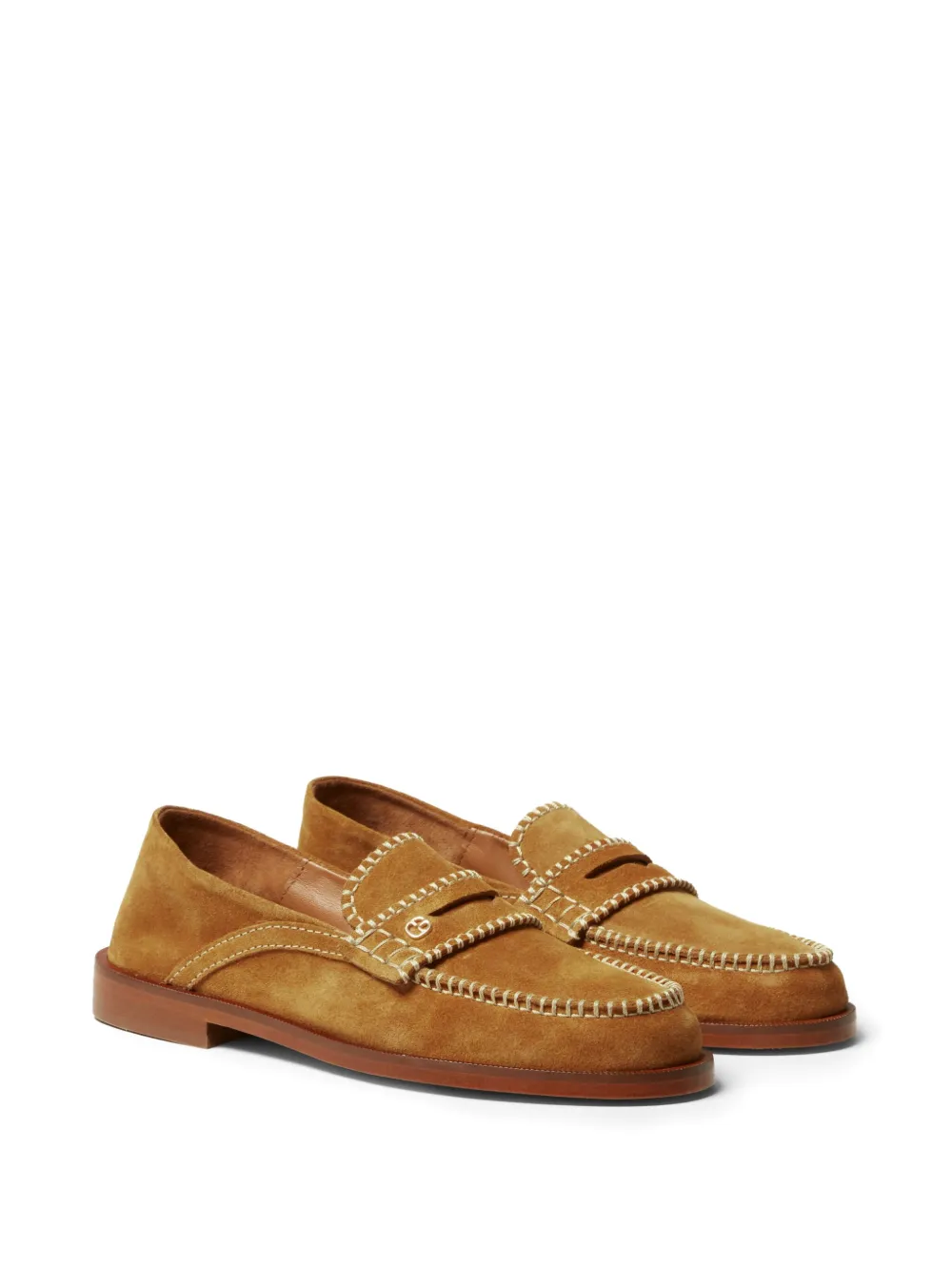 Claudie Pierlot Suède loafers - Bruin