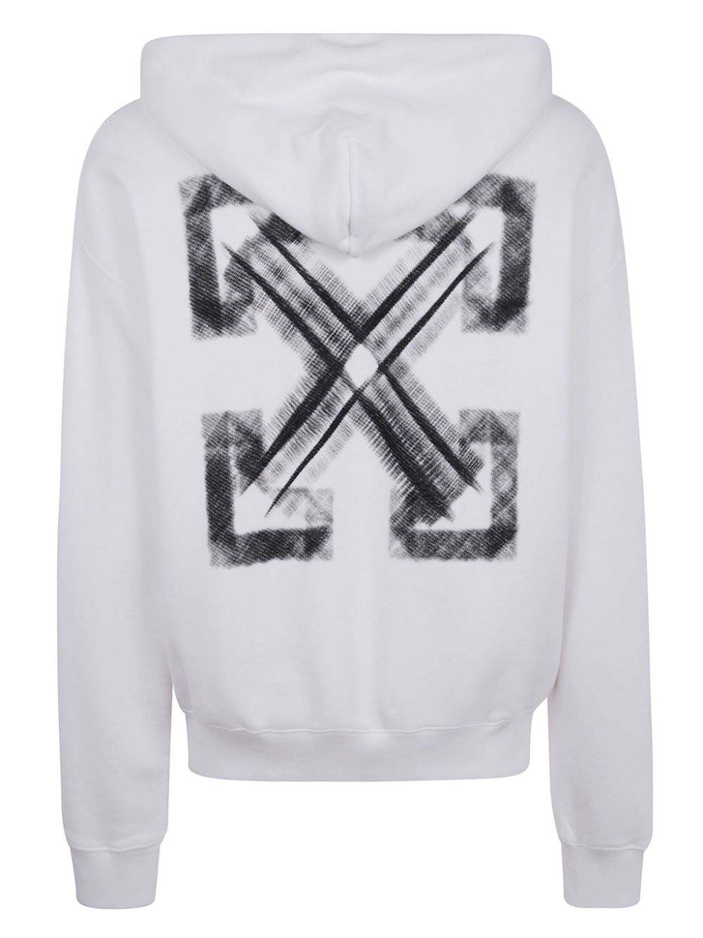 Off-White printed hoodie - Wit