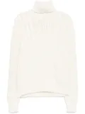 Moncler wool turtleneck jumper - White