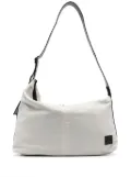 Y's logo-patch shoulder bag - Neutrals