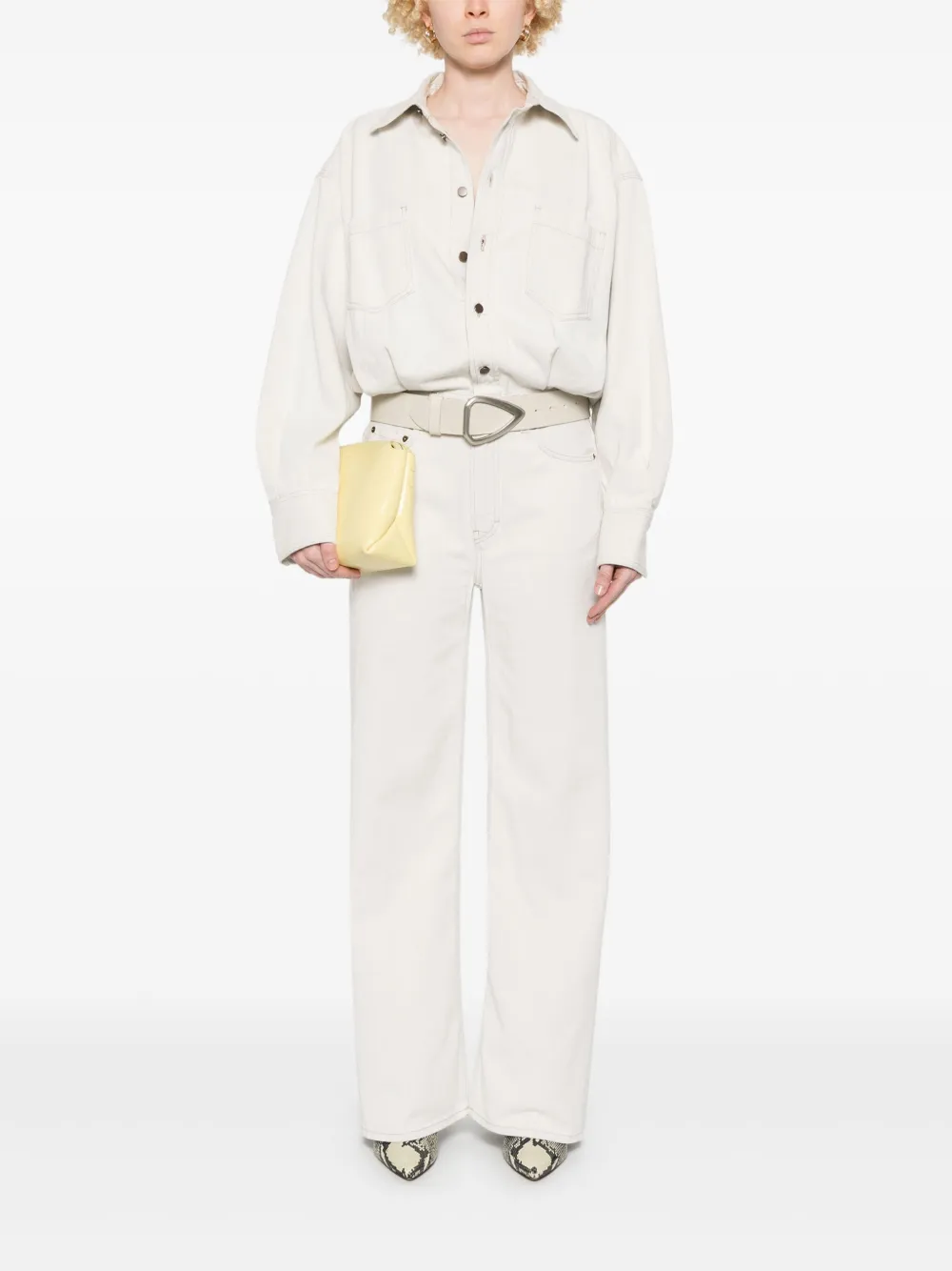 Haikure Tilda denim jumpsuit - Beige