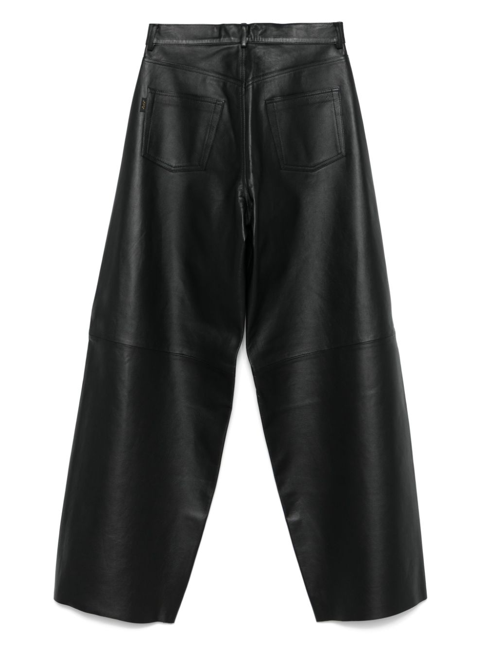 Haikure Bethany leren broek - Zwart