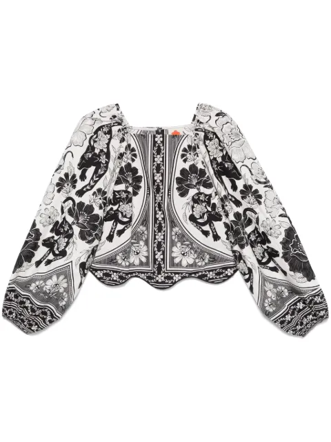 FARM Rio Flower Leopard blouse