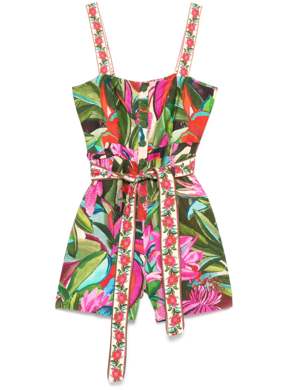 FARM Rio Jardin de Reve jumpsuit - Green