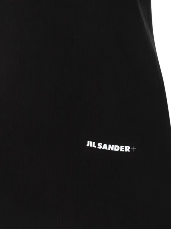 Jil Sander ロゴプリント ミニドレス | ブラック | FARFETCH JP