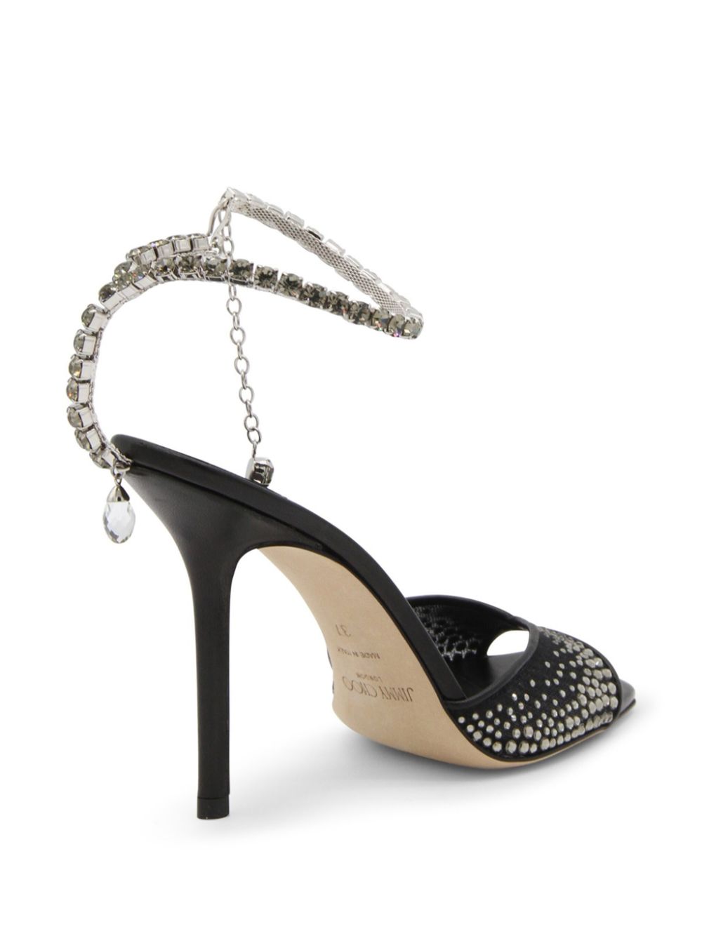 Jimmy Choo 100mm Saeda sandals Black