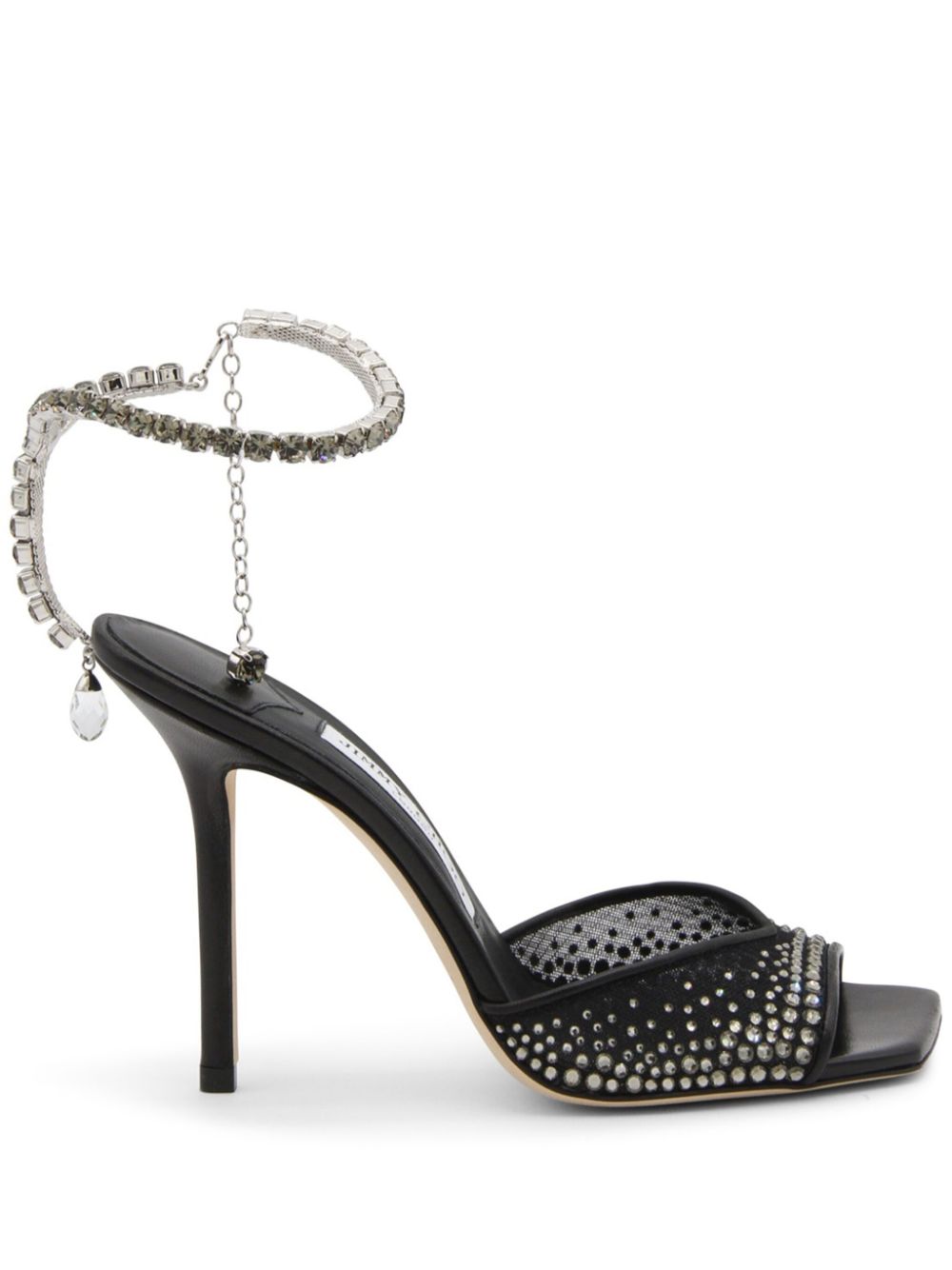 Jimmy Choo 100mm Saeda sandals Black