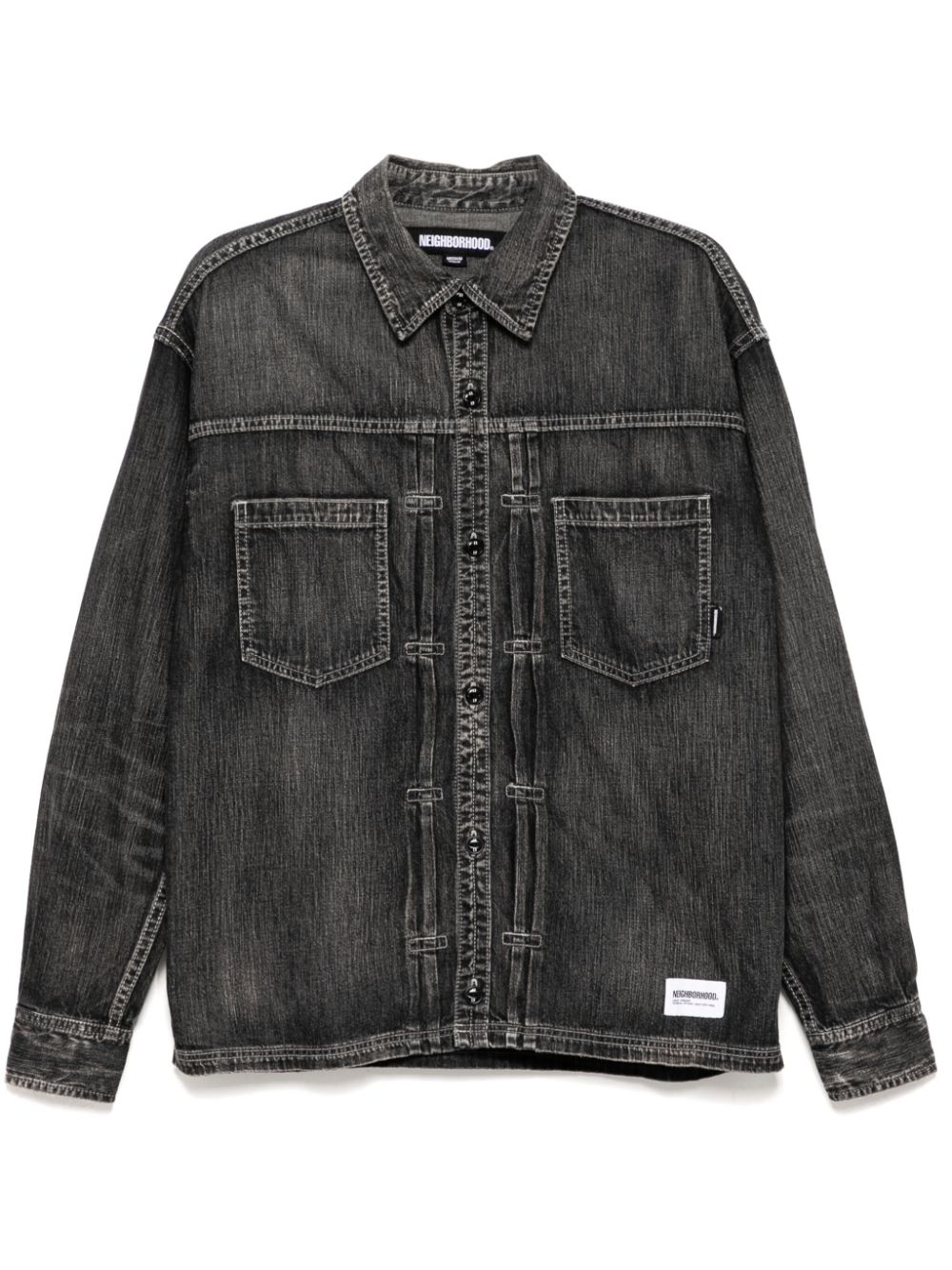 washed denim shirt