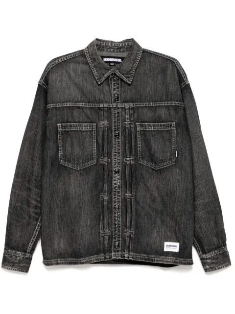 Neighborhood camisa de mezclilla con efecto lavado
