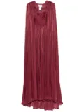 Ana Radu layered plissé gown