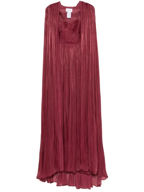 Ana Radu vestido de fiesta plisado a capas