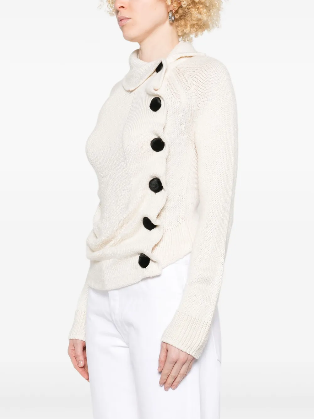 KHAITE Lorrai vest Beige