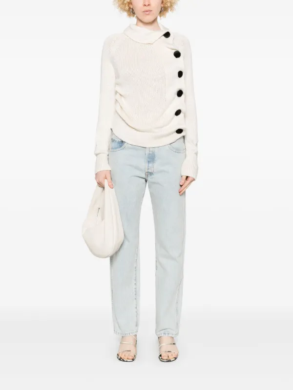 【関税込み】KHAITE ブルー Callum ジーンズ Callum straight jeans in blue - Khaite | Mytheresa