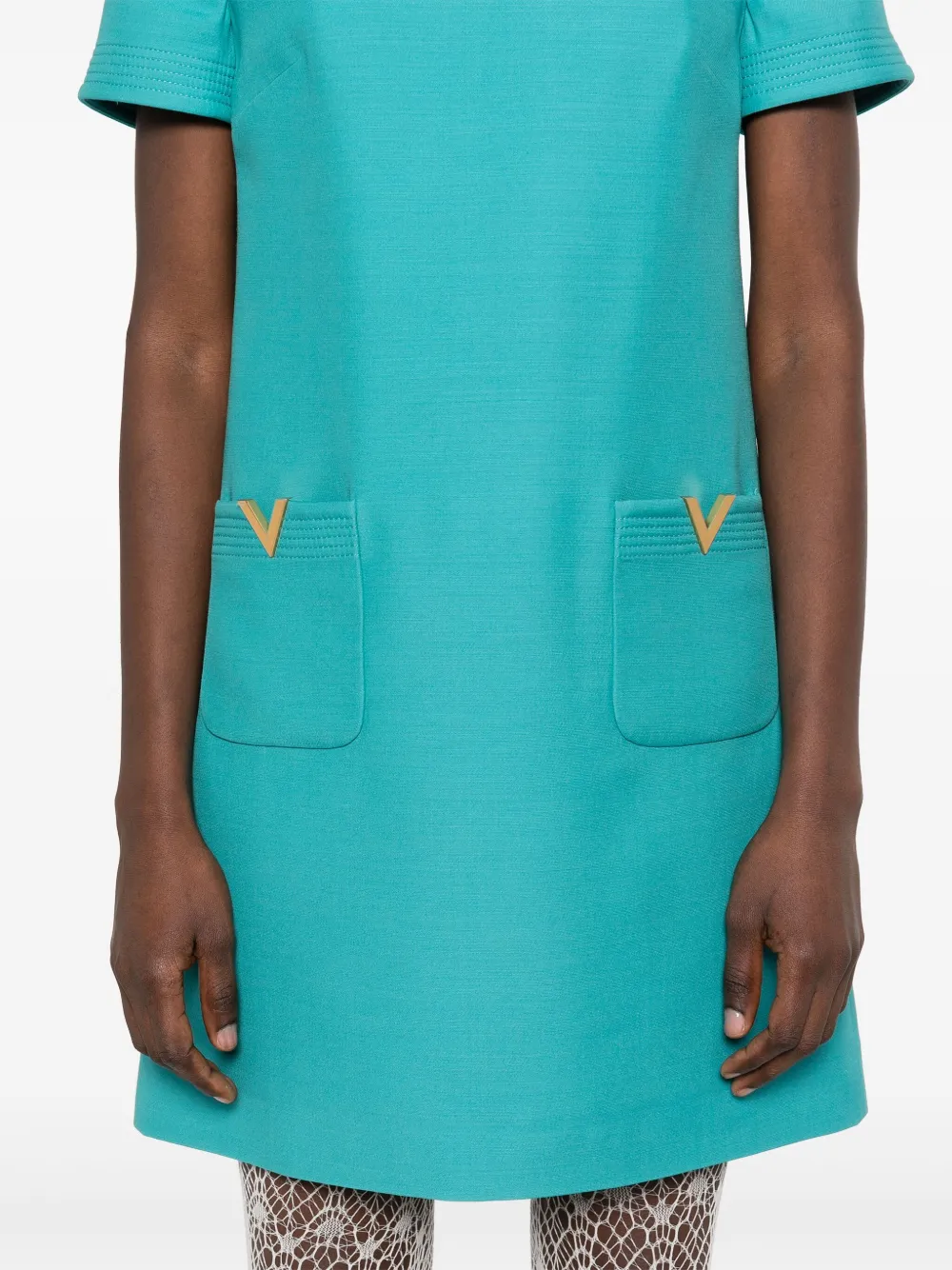 Valentino Garavani VGold mini-jurk Blauw