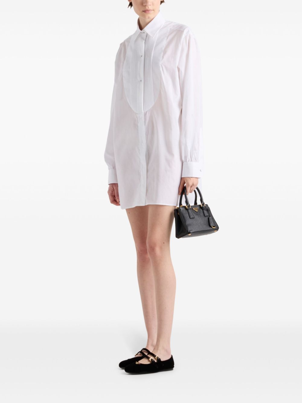 Prada Geplooide blouse - Wit