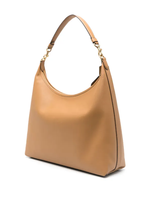 バッグ COACH nubuck leather shoulder bag beige Coach Leather Shoulder Bag | Brown | FARFETCH