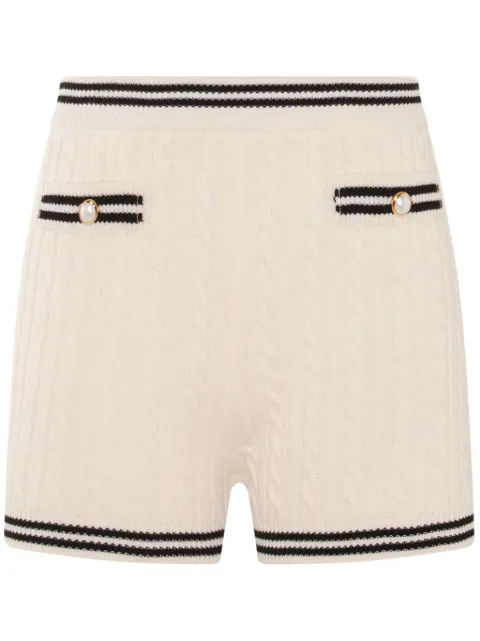 Alessandra Rich cable-knit shorts