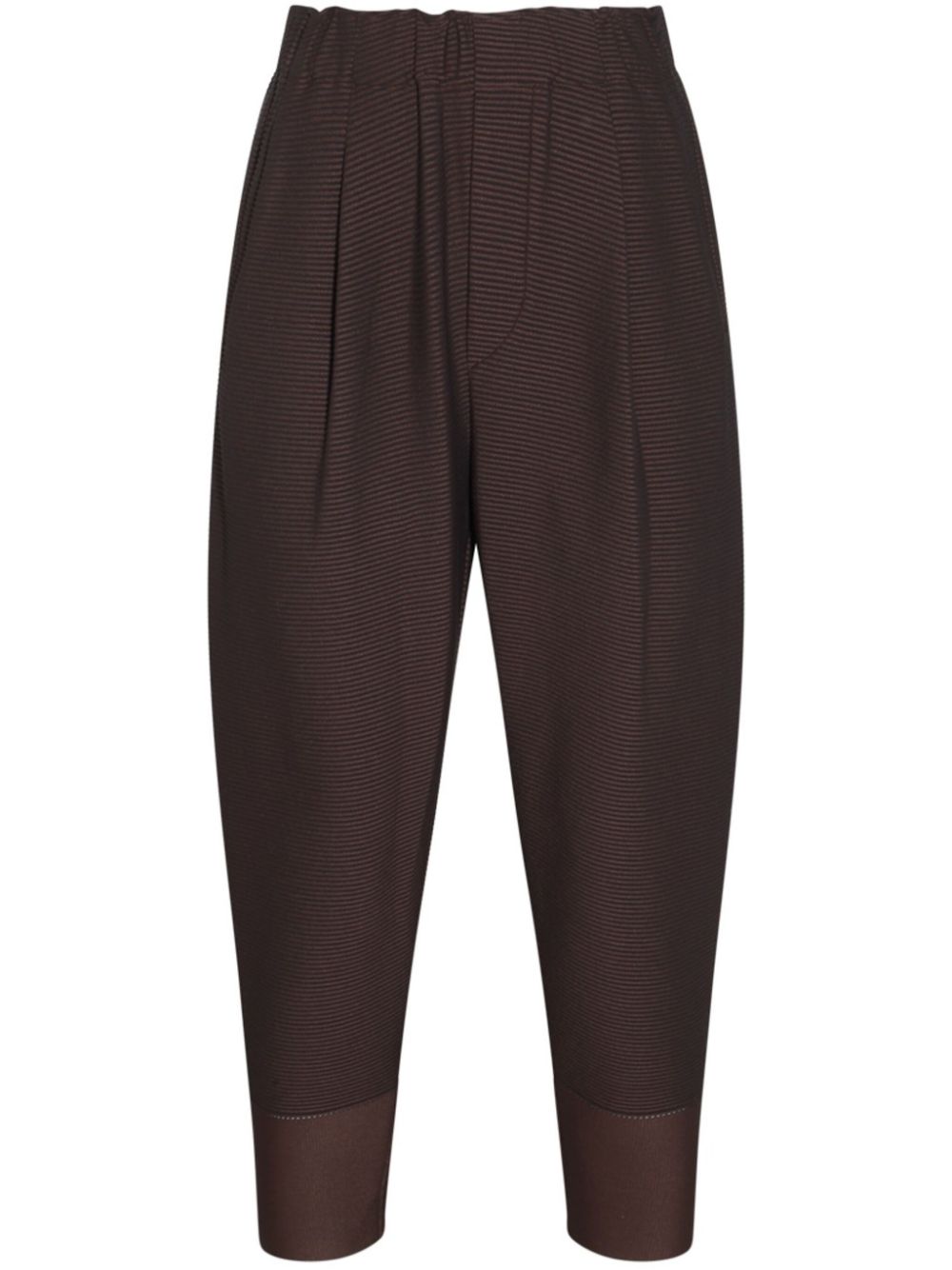 cropped tapered trousers