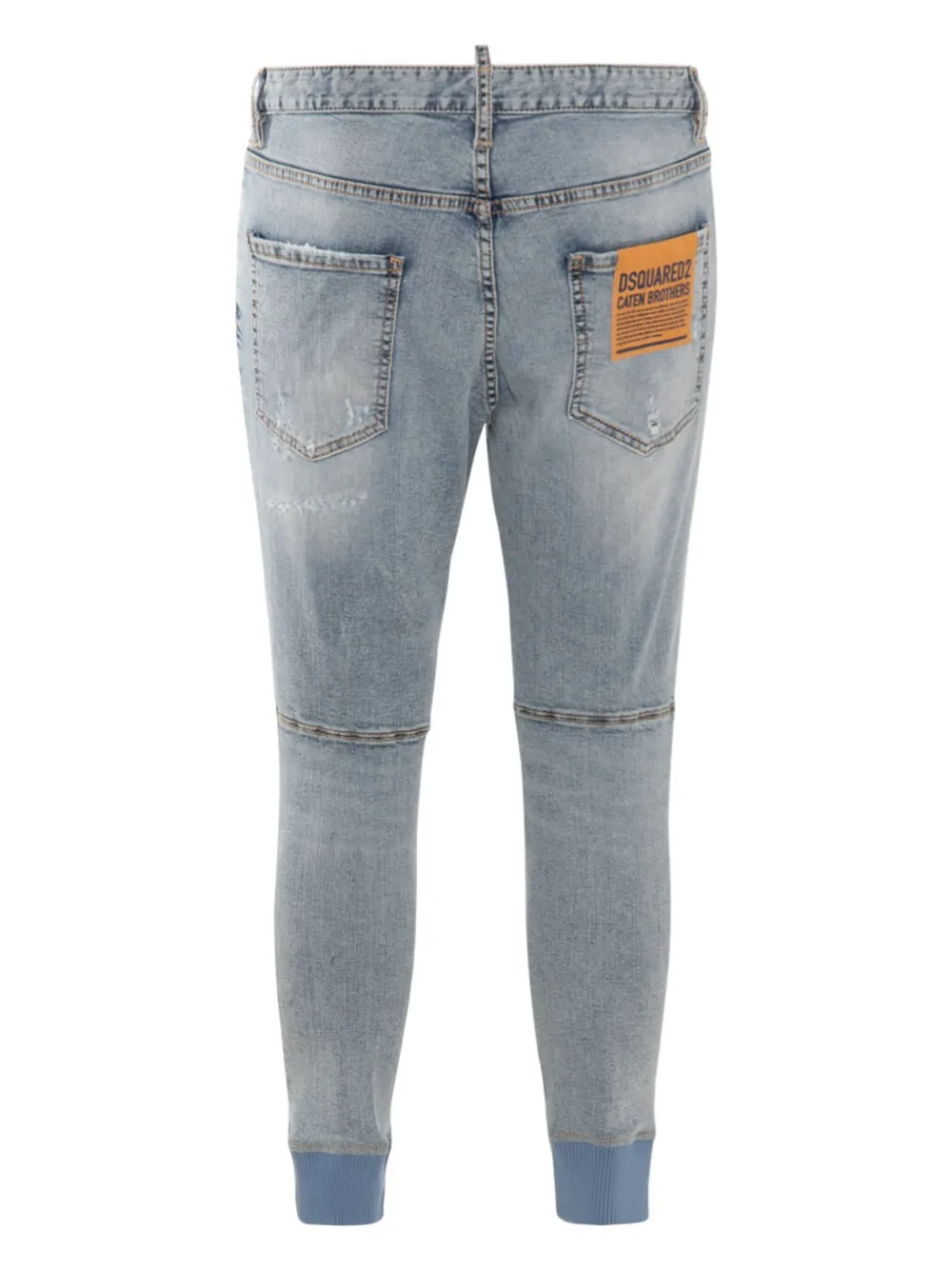 DSQUARED2 Skinny jeans met gerafeld effect - Blauw