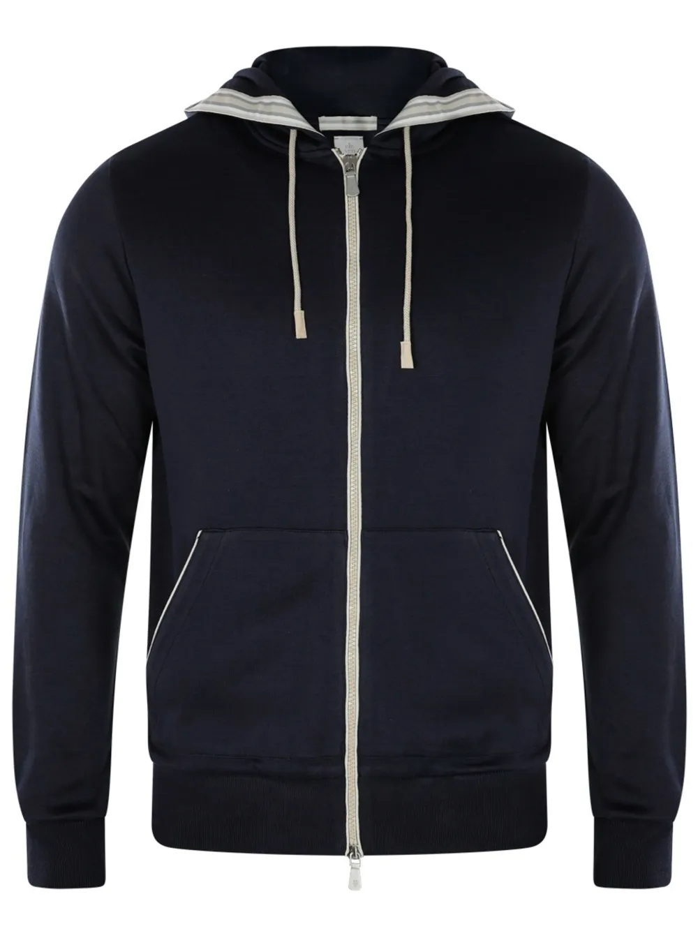 Eleventy Hoodie met rits Blauw