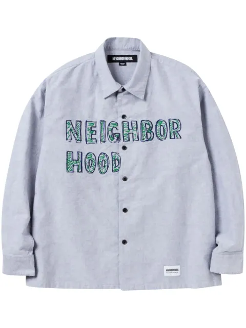 Neighborhood camisa con logo bordado