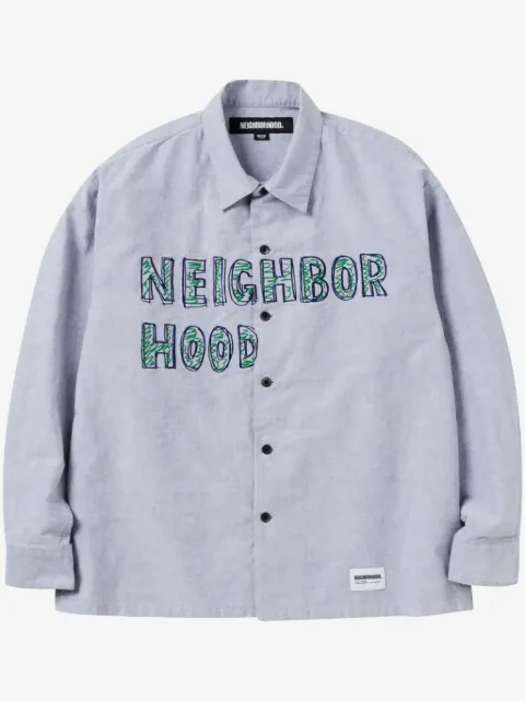 Neighborhood logo-embroidered shirt
