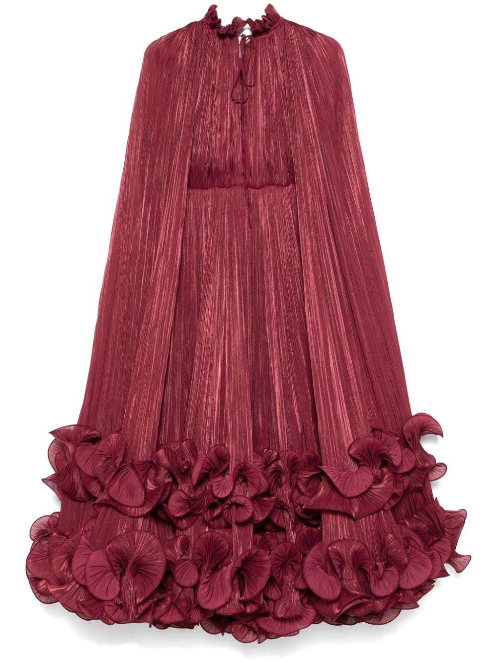 Ana Radu plissé maxi dress - Red