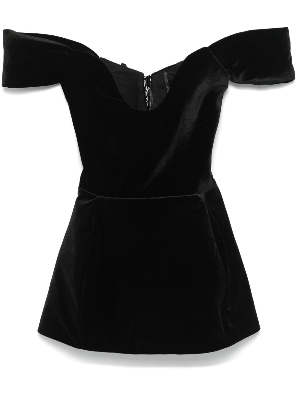 Ana Radu velvet mini dress - Black